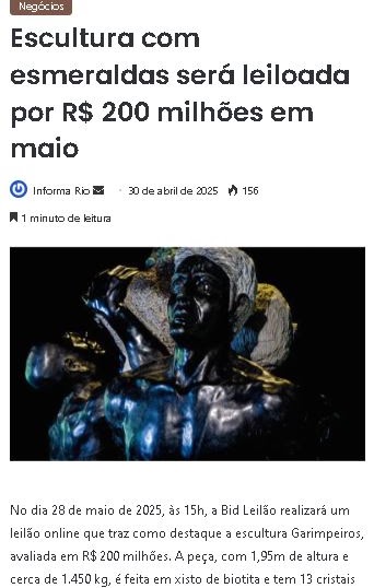 Comunicação de bem apresentado pela BID